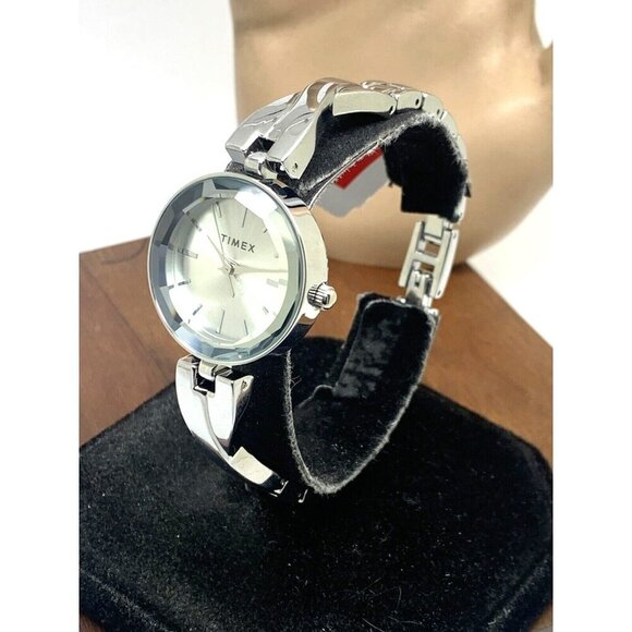 Timex Women's Watch TW2T49400 Quartz Silver Dial Stainless Steel 26mm - Picture 2 of 13